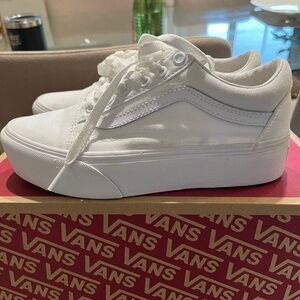 Vans Old Skool Platform - White